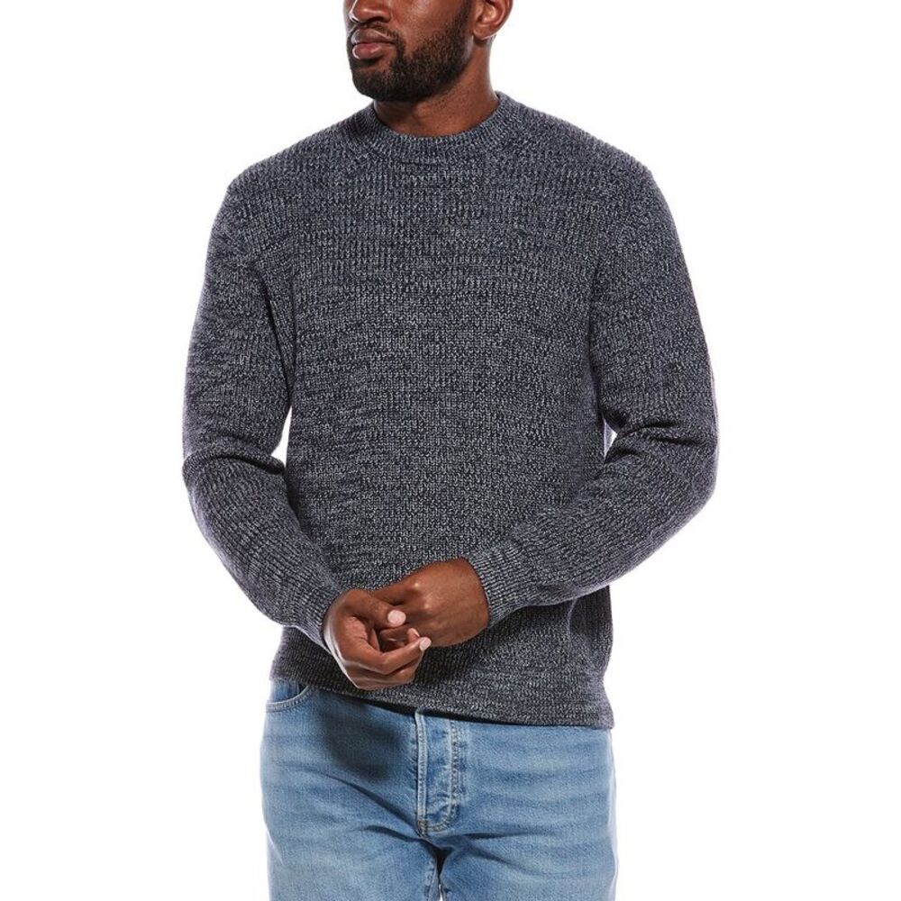 Madewell Mens  Marled Shaker Stitch Crewneck Sweater